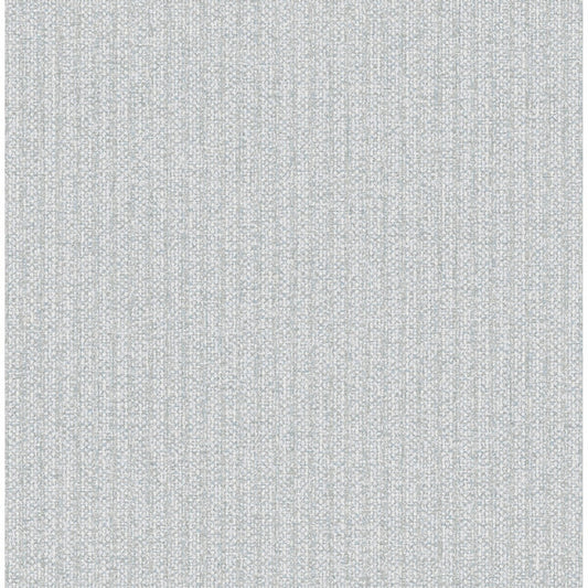 Lawndale Blue Textured Pinstripe Wallpaper