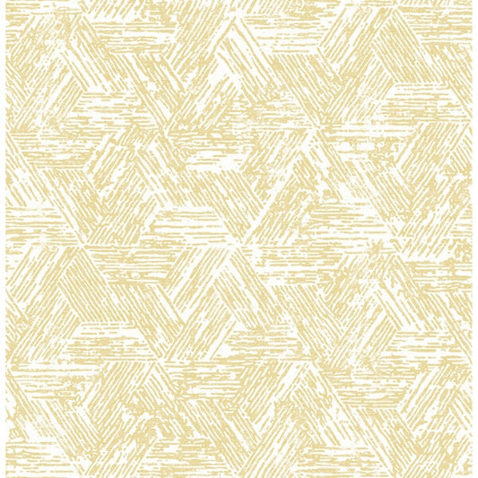 Retreat Yellow Quilted Geometric Wallpaper