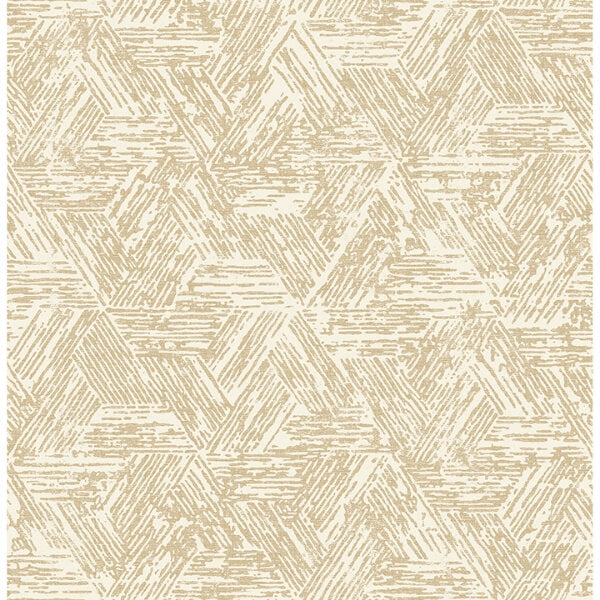 Retreat Light Brown Quilted Geometric Wallpaper