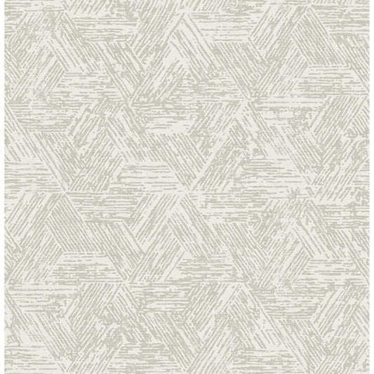 Retreat Grey Quilted Geometric Wallpaper