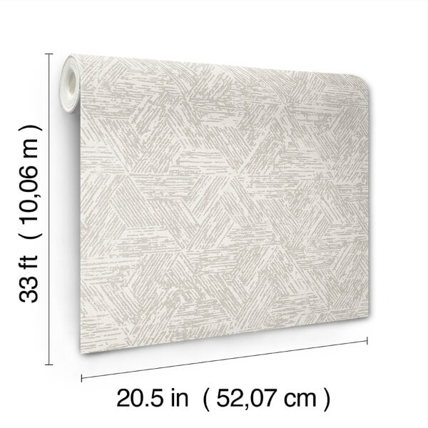 Retreat Grey Quilted Geometric Wallpaper