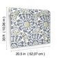 Divine Slate Abstract Medallion Wallpaper