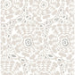 Divine Grey Abstract Medallion Wallpaper