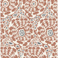 Divine Rust Abstract Medallion Wallpaper