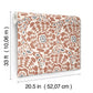 Divine Rust Abstract Medallion Wallpaper