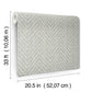 Glynn Sterling Chevron Wallpaper
