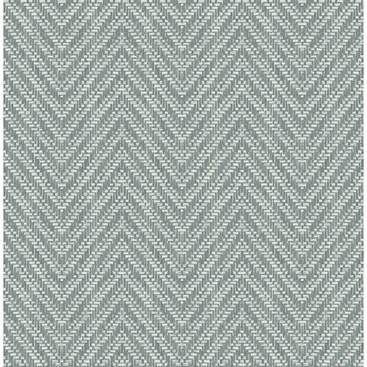 Glynn Denim Chevron Wallpaper