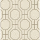 Manor Taupe Geometric Trellis Wallpaper
