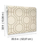 Manor Taupe Geometric Trellis Wallpaper