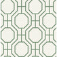 Manor Green Geometric Trellis Wallpaper