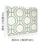 Manor Green Geometric Trellis Wallpaper
