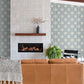 Manor Blue Geometric Trellis Wallpaper