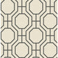 Manor Black Geometric Trellis Wallpaper