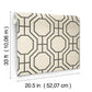 Manor Black Geometric Trellis Wallpaper