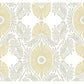 Villa Light Yellow Embellished Ogee Wallpaper