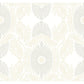 Villa Bone Embellished Ogee Wallpaper