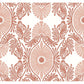 Villa Raspberry Embellished Ogee Wallpaper