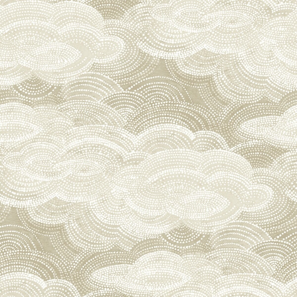 Vision Pearl Stipple Clouds Wallpaper