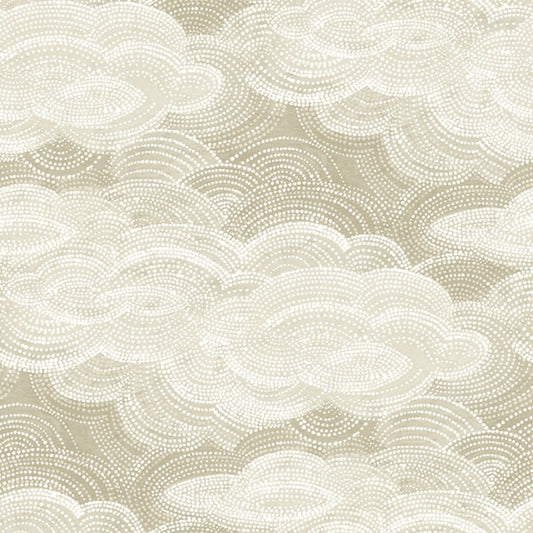 Vision Pearl Stipple Clouds Wallpaper