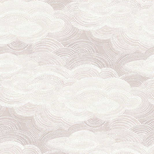 Vision Lavender Stipple Clouds Wallpaper