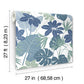Medellin Blue Rainforest Floor Wallpaper