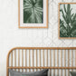 Hayden White Concrete Trellis Wallpaper