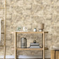 Aria Neutral Marbled Tile Wallpaper