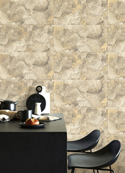 Aria Neutral Marbled Tile Wallpaper