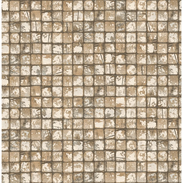 Kingsley Neutral Tiled Wallpaper