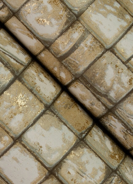 Kingsley Neutral Tiled Wallpaper