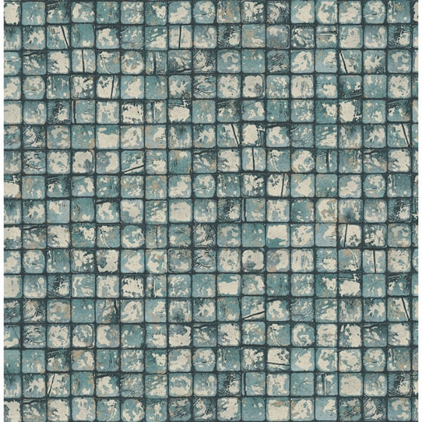 Kingsley Blue Tiled Wallpaper