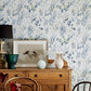 Imperial Garden Blueberry Botanical Wallpaper