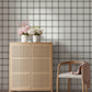 Twain Charcoal Plaid Wallpaper