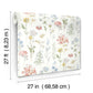 Bergamot Multicolor Wildflower Wallpaper