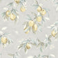 Lemonade Grey Citrus Wallpaper
