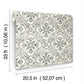 Marjoram Black Floral Tile Wallpaper