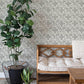 Marjoram Black Floral Tile Wallpaper