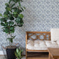 Marjoram Blue Floral Tile Wallpaper