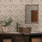Marjoram Blush Floral Tile Wallpaper