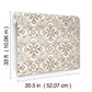 Marjoram Blush Floral Tile Wallpaper