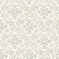 Marjoram Light Grey Floral Tile Wallpaper