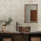 Marjoram Light Grey Floral Tile Wallpaper