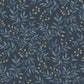 Senna Navy Budding Vines Wallpaper