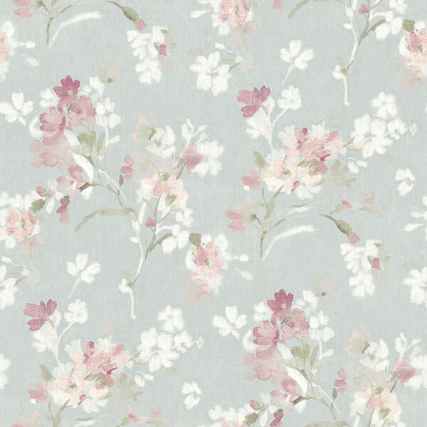 Azalea Fuchsia Floral Branches Wallpaper