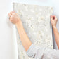 Azalea Neutral Floral Branches Wallpaper