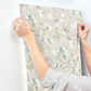 Azalea Light Grey Floral Branches Wallpaper