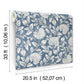 Vadouvan Navy Jacobean Trail Wallpaper