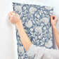 Vadouvan Navy Jacobean Trail Wallpaper