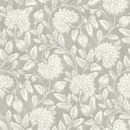 Vadouvan Grey Jacobean Trail Wallpaper
