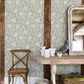 Vadouvan Grey Jacobean Trail Wallpaper